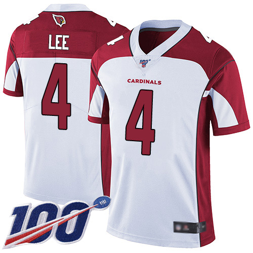 Arizona Cardinals Limited White Men Andy Lee Road Jersey NFL Football #4 100th Season Vapor Untouchable->youth nfl jersey->Youth Jersey